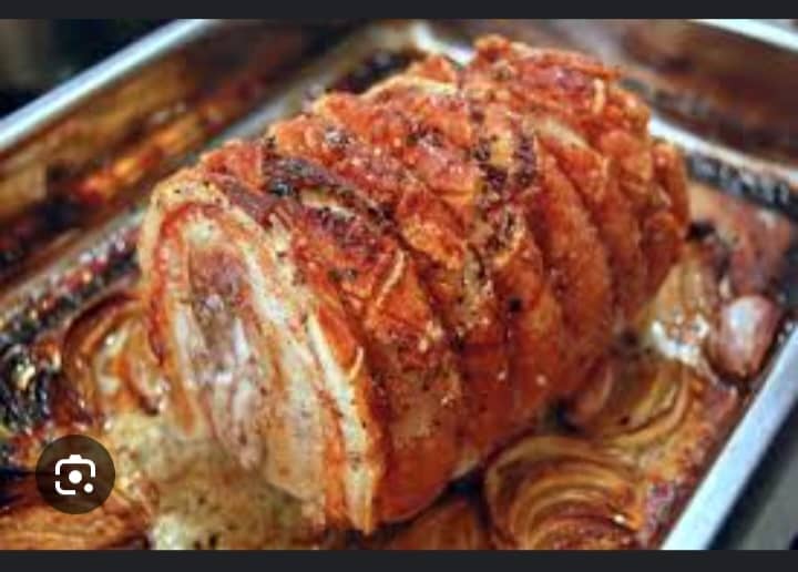 Porc au four + Attiékè